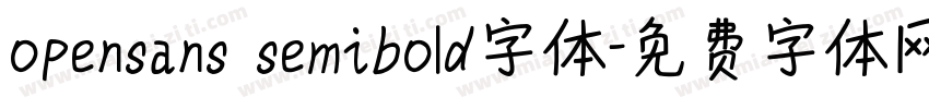 opensans semibold字体字体转换